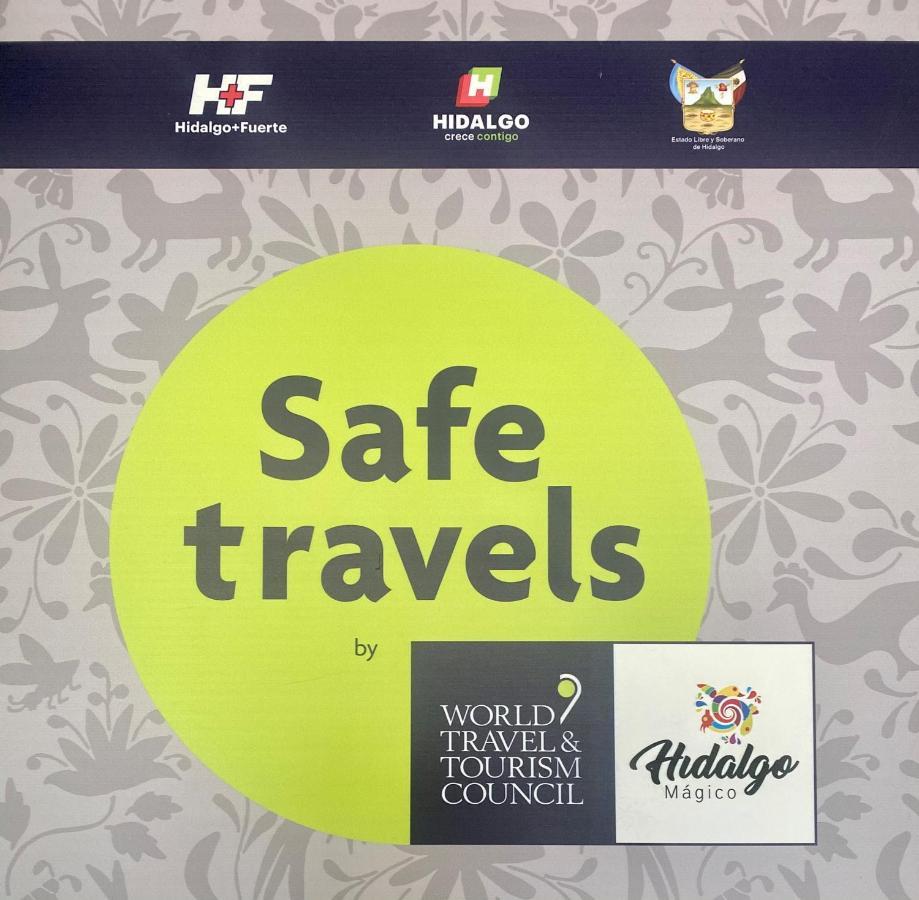 La Joya Pachuca Hotell Exteriör bild Safe travels stamp