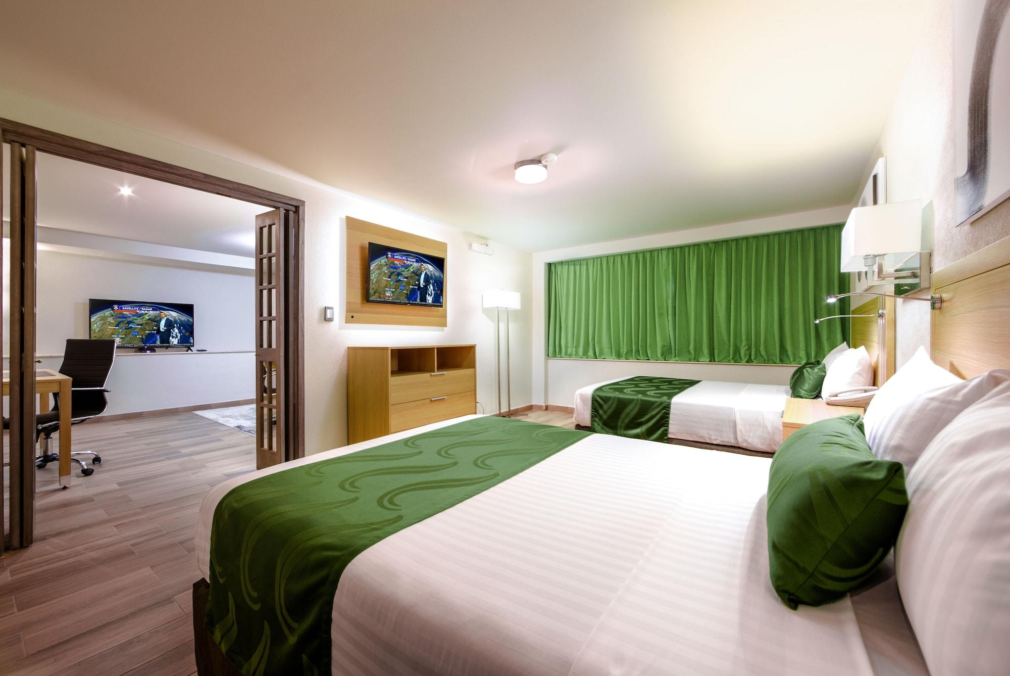 La Joya Pachuca Hotell Exteriör bild A typical hotel room